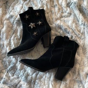 Anna Sui INC Cowboy Star Booties, Size 8